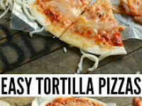 EASY TORTILLA PIZZAS