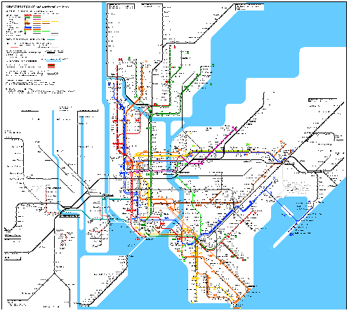 new york map of cities. New York City Underground