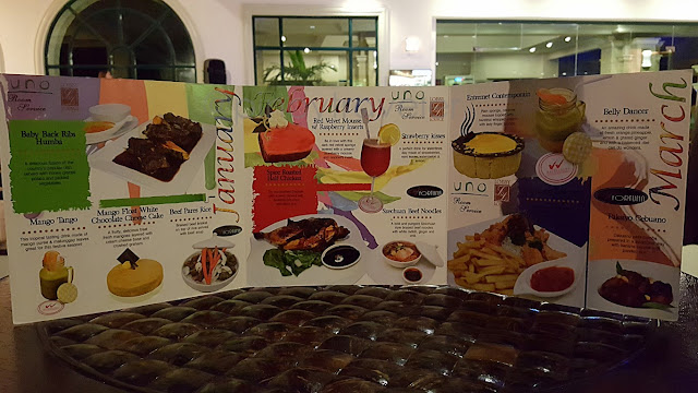 menu of Waterfront Mactan Airport Hotel and Casino