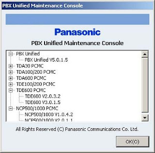 panasonic pbx unified maintenance console us version download