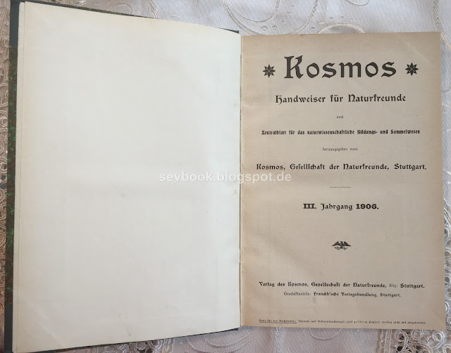 Kosmos. Handweiser für Naturfreunde. III. Jahrgang 1906