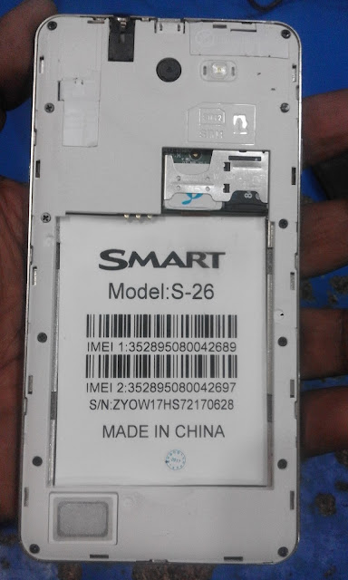 SMART S-26 NAND FIRMWARE MT6572 HANG ON LOGO DONE