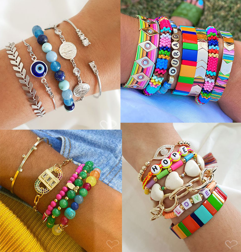 Pulseiras de Letrinhas