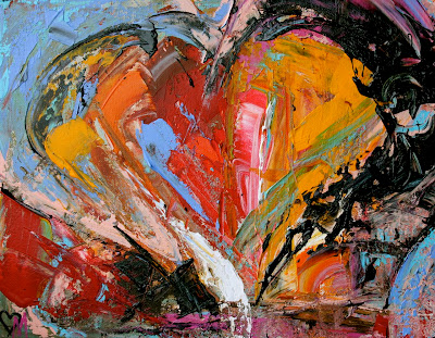 abstract paintings of love. LOVE FRENZY