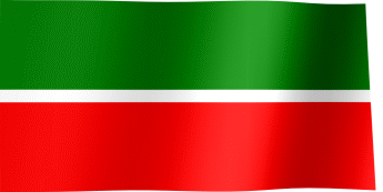 The waving flag of Tatarstan (Animated GIF)