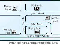Contoh Denah Lokasi Rumah Ke Sekolah