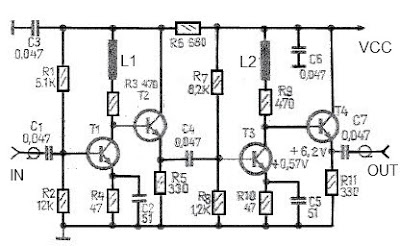  high gain antenna 43dB amplifier circuit