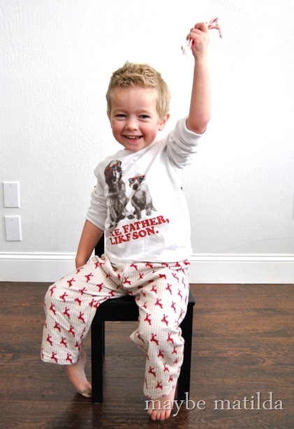 Quick and easy DIY PJ pants for Christmas!
