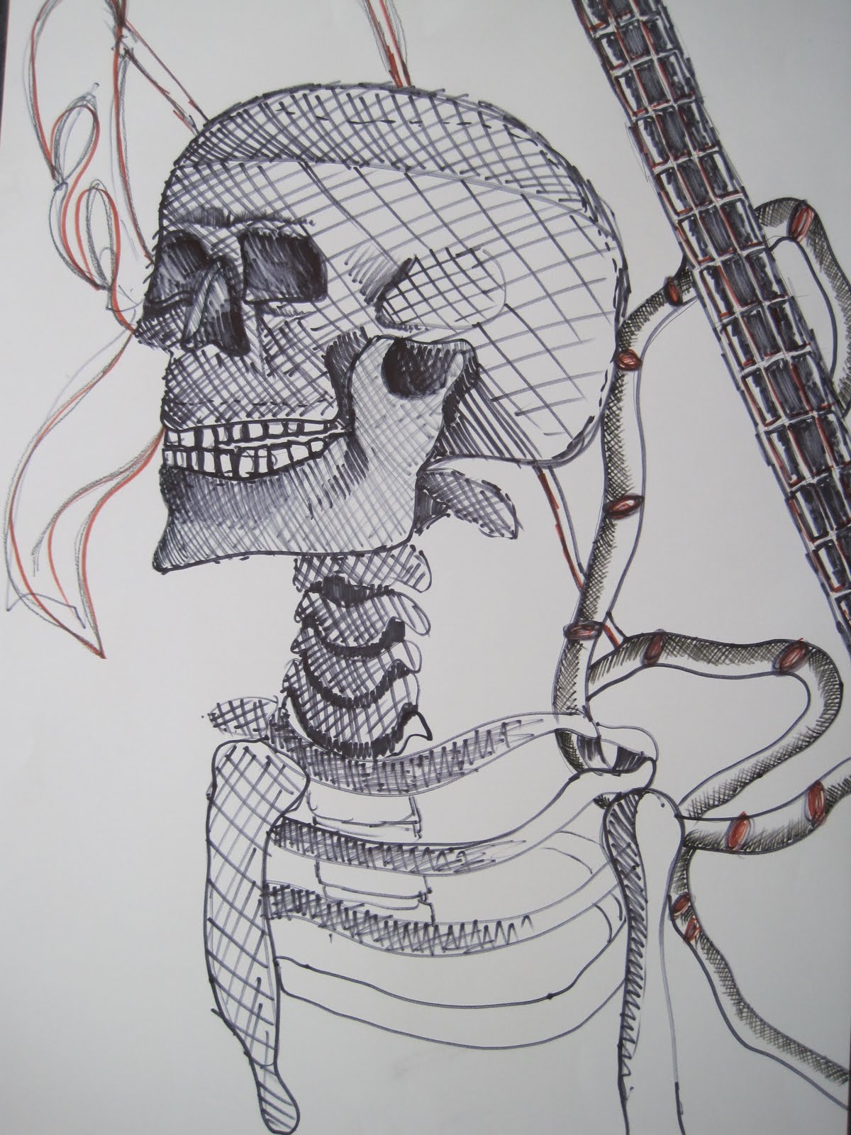 drawdrawdraw skeleton drawings