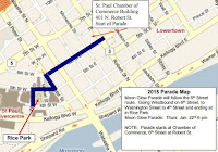 saint paul winter carnival moon glow pedestrian parade route pic