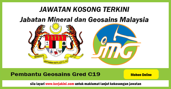Jawatan Kosong Jabatan Mineral Dan Geosains Malaysia Kerja Kosong