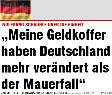 Meine Geldkoffer veränderten Deutschland mehr als der Mauerfall