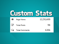 Cara Install Widget Custom Statistik Untuk Blogger