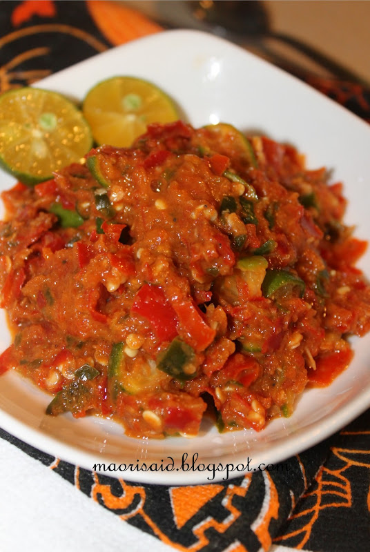 Mori's Kitchen: Ma Adda nak sayur buncis, sambal 