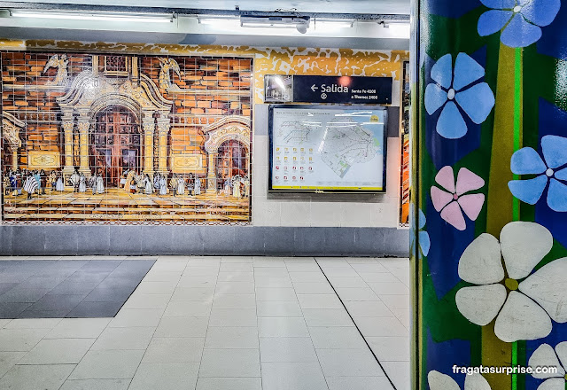 Estação Plaza Itália do Metrô de Buenos Aires