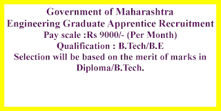 Engineering Graduate Apprentice Recruitment - Government of Maharashtra