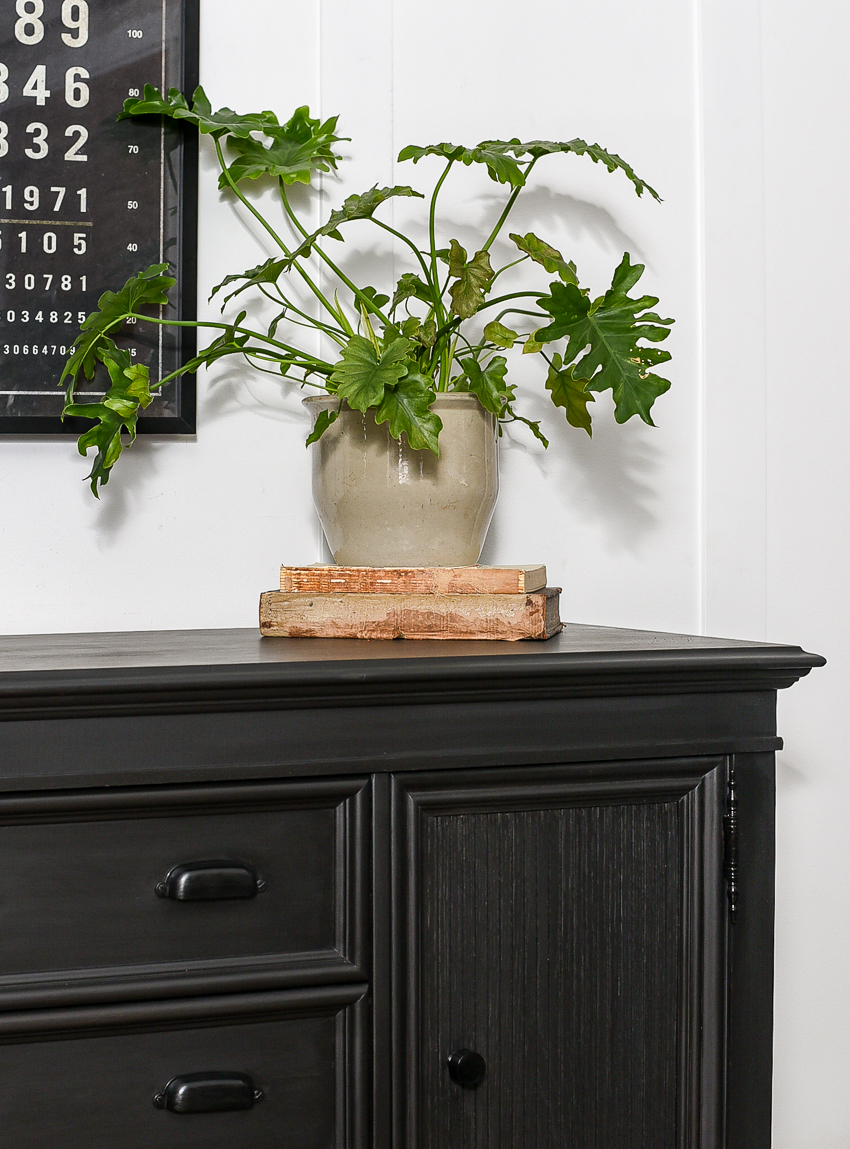 CHALK PAINTED BUFFET WITH FARMHOUSE HARDWARE Furniture Makeovers Mad in  Crafts