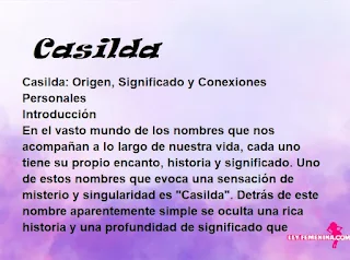 significado del nombre Casilda