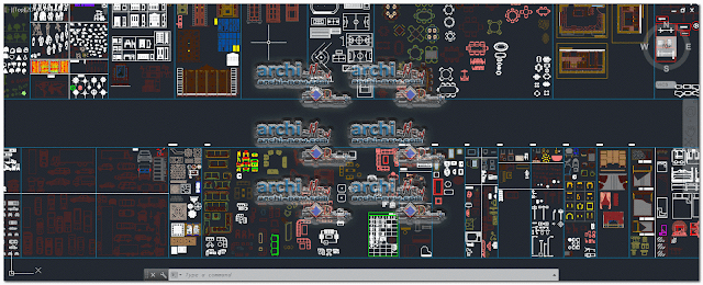 Library furniture َAutocad blocks dwg 