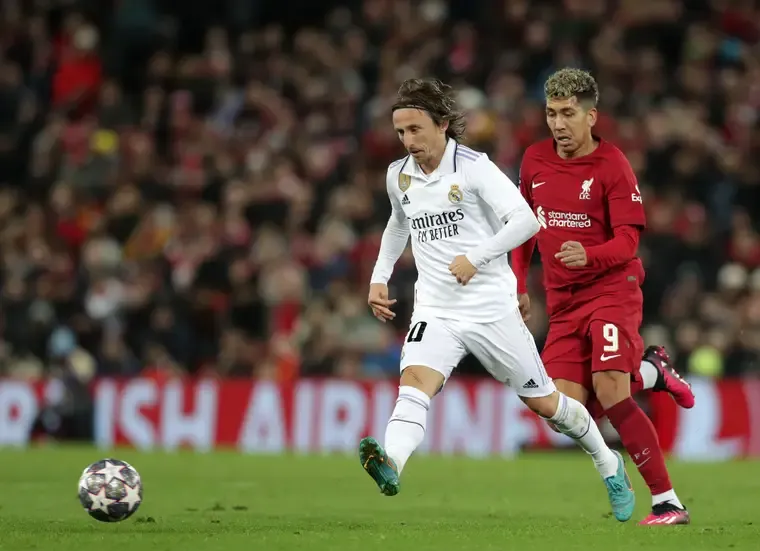 Luka Modric received a standing ovation from the whole of Anfield, He is 37-years-old