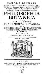 Carolus Linneaus,philoshophia botanica,Carolus Linneaus book