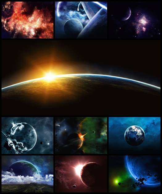 Beautiful Space Wallpapers Pack Size: 25,1 Mb Free Download