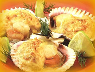 Conchitas rellenas de reyneta