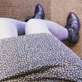 Cotton On floral dress, tights, boots, 90s grunge