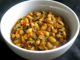 black eyed peas with tamarind and coconut milk