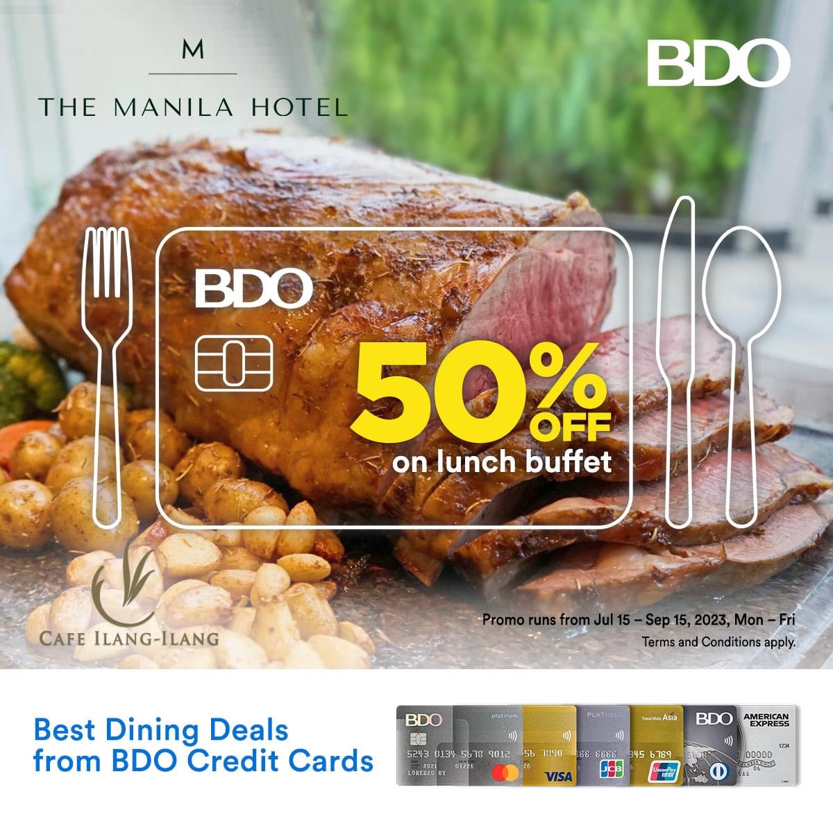 Manila Shopper: Manila Hotel x BDO Credit Card Buffet Promo