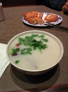 Duck Congee and Chinese Donut