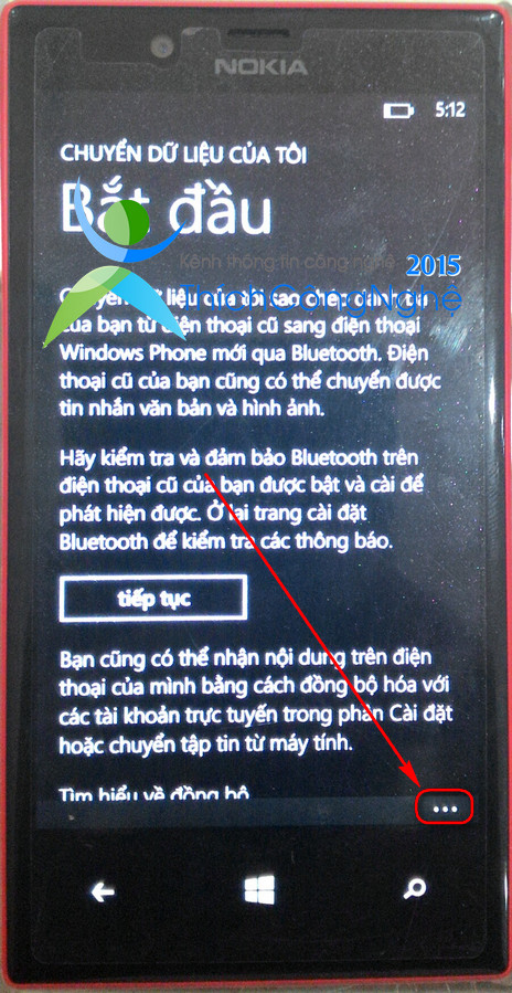 Cách sao chep danh ba tren window phone