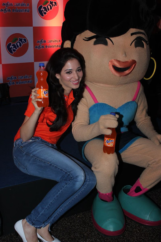 Tamanna at Winner of the Fanta Consumer Promotion Meet Stills glamour images