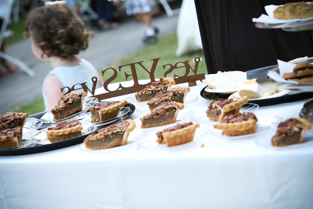 To go with the country theme we setup a dessert table with all kinds of