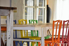 www.annecharriere.com, anne charriere vintage, peindre chaises bistrot,