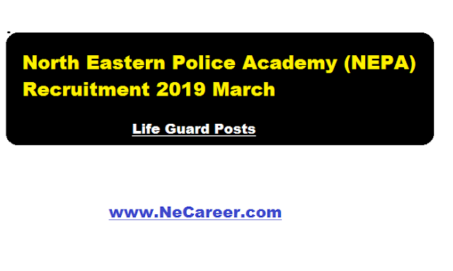 North Eastern Police Academy (NEPA) Recruitment 2019 March 