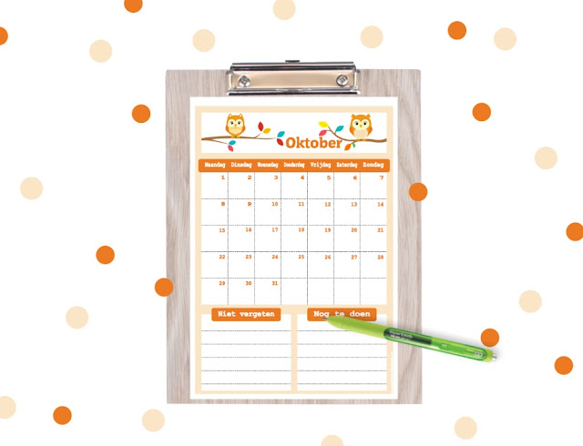 kalender om te printen, printable kalender, kalender printable, halloween kalender, gratis kalender, kalender voor kinderen, kalender voor op school, schoolkalender, vrolijke kalender, aftelkalender, oktober 2018 kalender, kalender voor de herfstvakantie, herfstvakantie kalender, herfstvakantie