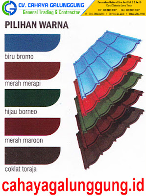 PILIHAN WARNA GENTENG METAL IGGI 