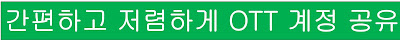 간편하고 저렴하게 OTT 계정 공유 하는 방법 링크