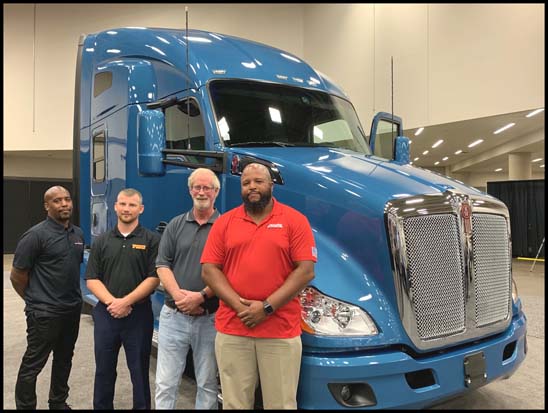 Top 4 finalists with the Kenworth T680