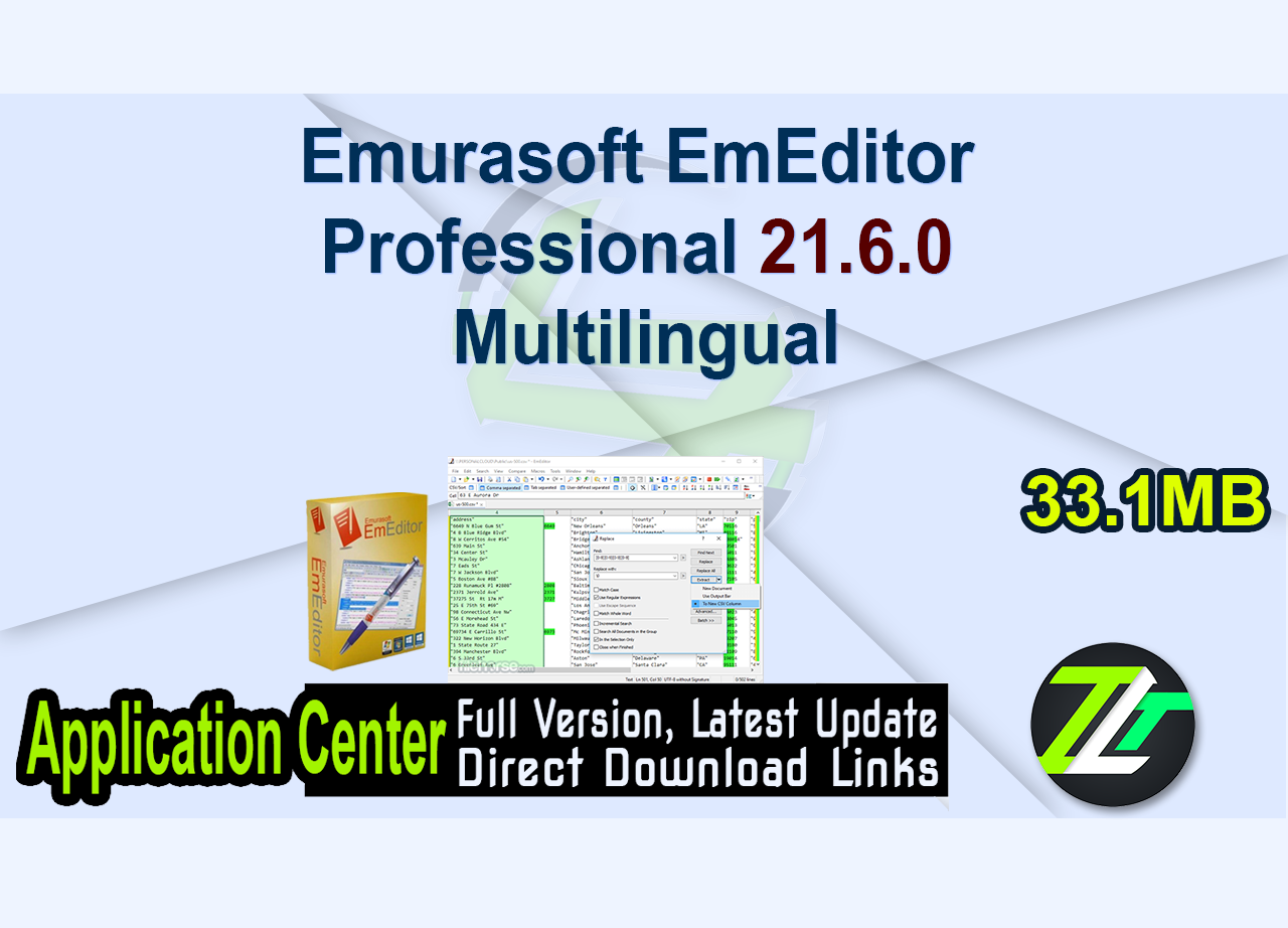 Emurasoft EmEditor Professional 21.6.0 Multilingual