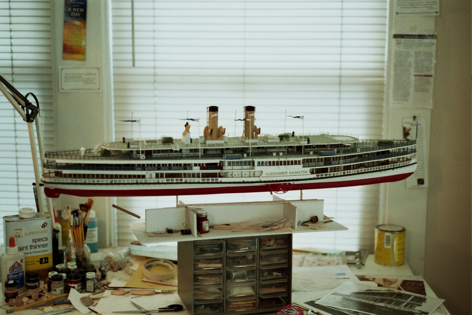 ... Model Steamboats: Steamboat Model ALEXANDER HAMILTON c.1959 -The Build