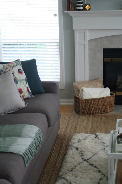 Fall Home Tour with At Home using blush gold and black and warm wood tones