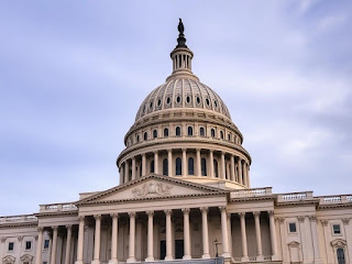 The U.S. Capitol building in Washington, D.C., symbolizing the nation's capital named after George Washington.