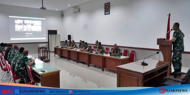 Rakor Intern Korem 032/Wbr dalam rangka PAM RI-2