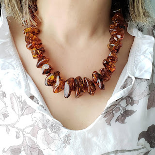 Many Hats of Me Jewelry - amber necklace