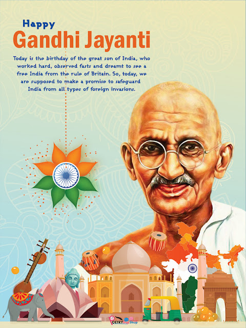 Gandhi Jayanti Wishes Image 02