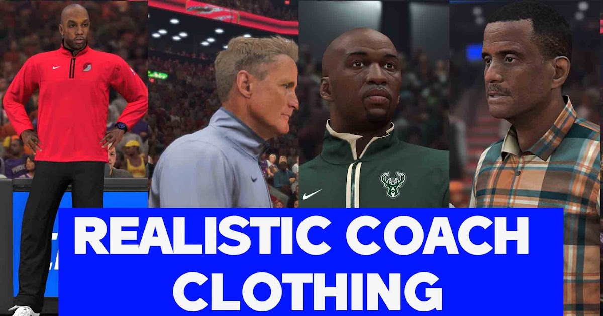 NBA 2K24 Realistic Coach Clothing for NBA 2K23 & 2K24