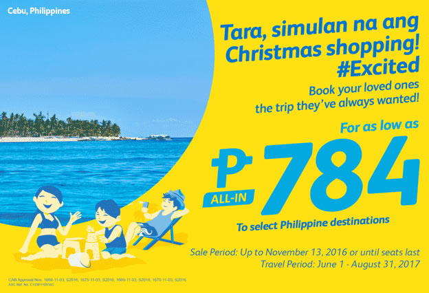 Cebu Pacific Promo 784 All-In Fare Philippine Destinations