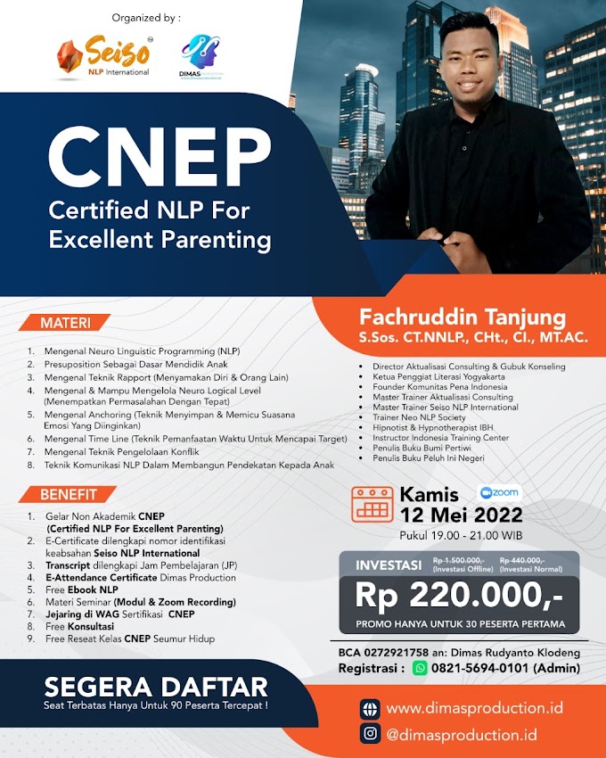 WA.0821-5694-0101 | Gelar Non Akdemik Certified NLP For Excellent Parenting (CNEP)